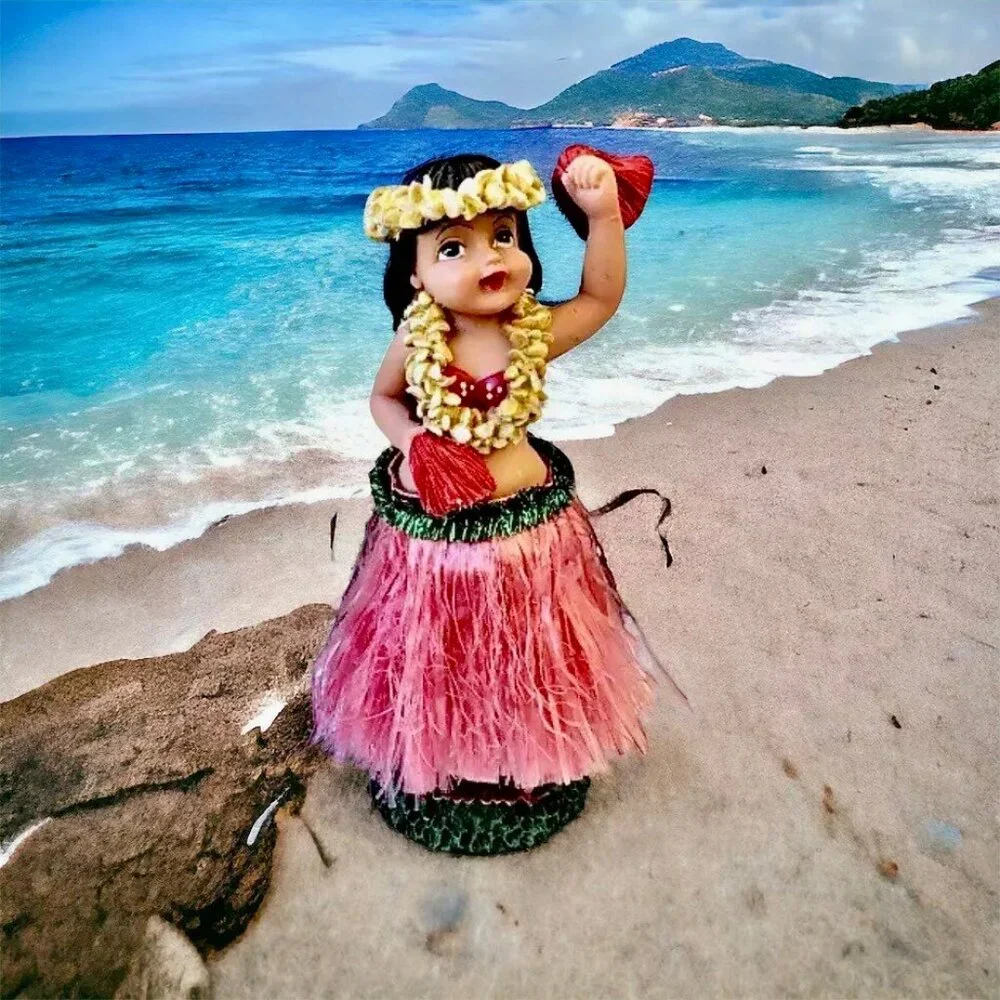 Aloha Hawaiian Hula Girl Dancer Nodder Bobble Head
